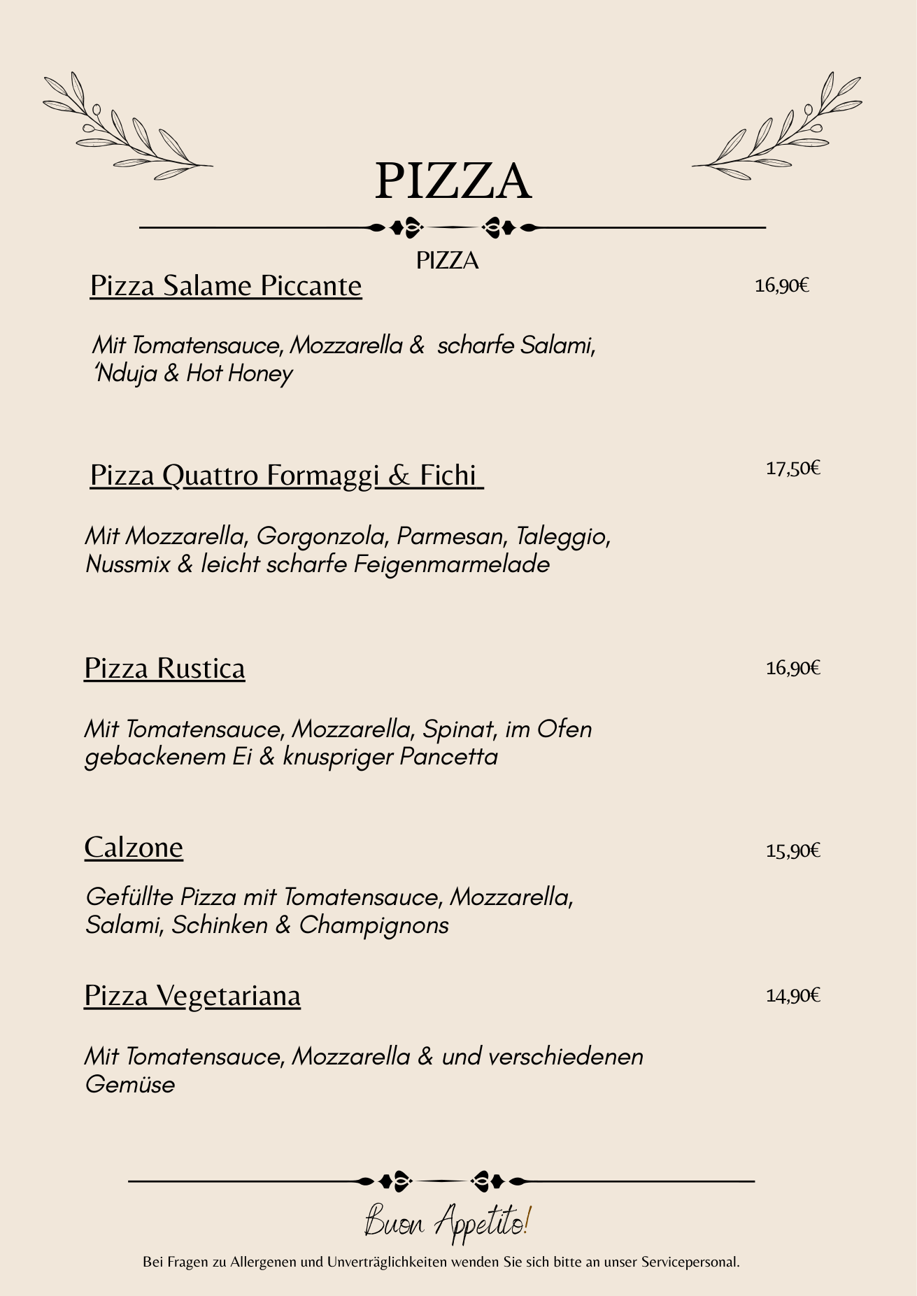 Speisekarte Seite 8