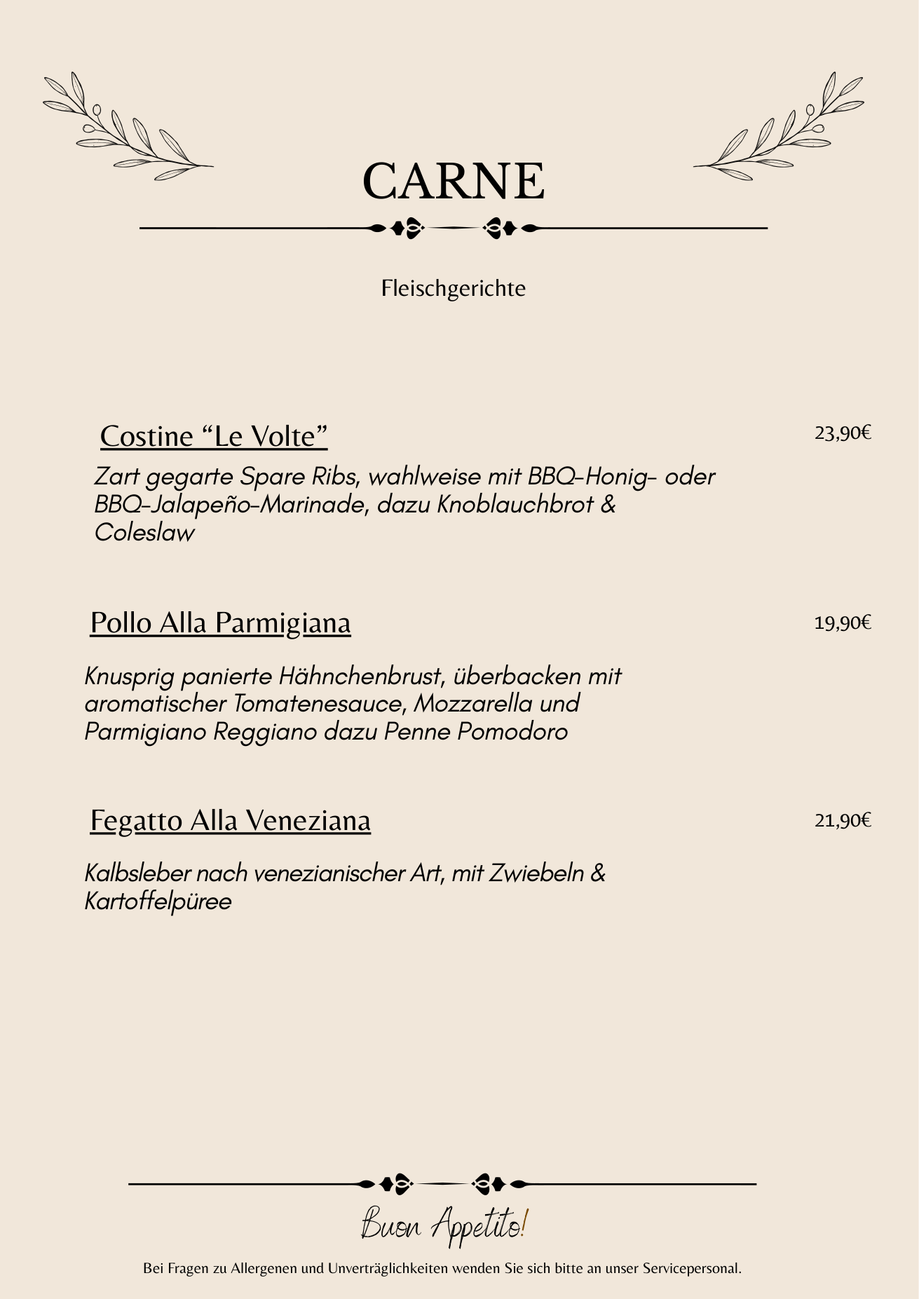 Speisekarte Seite 9