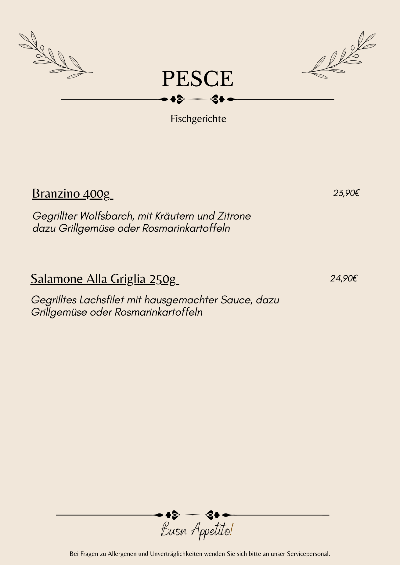 Speisekarte Seite 11